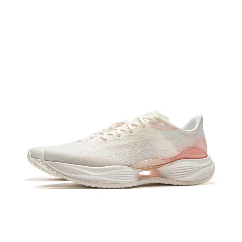 LiNing Super Light 22 Cushioning, Slip Resistant, Abrasion Resistant, Breathable Low Top Running Shoes Women's Ivory-2