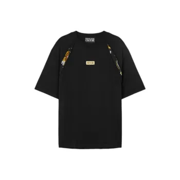 VERSACE JEANS COUTURE T Shirt Men's Black+Print