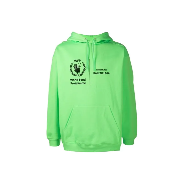 Balenciaga Sweatshirt Loose Fit Unisex Green-0