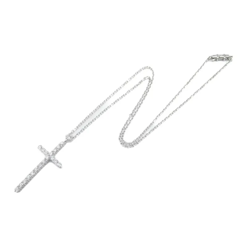 Cartier 2010s Pre owned 18kt White Gold Diamond Pendant Necklace-1