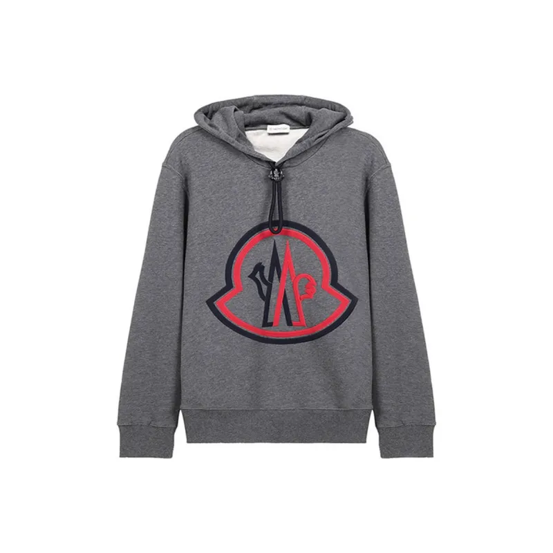 Moncler Sweatshirts Men Gray-0
