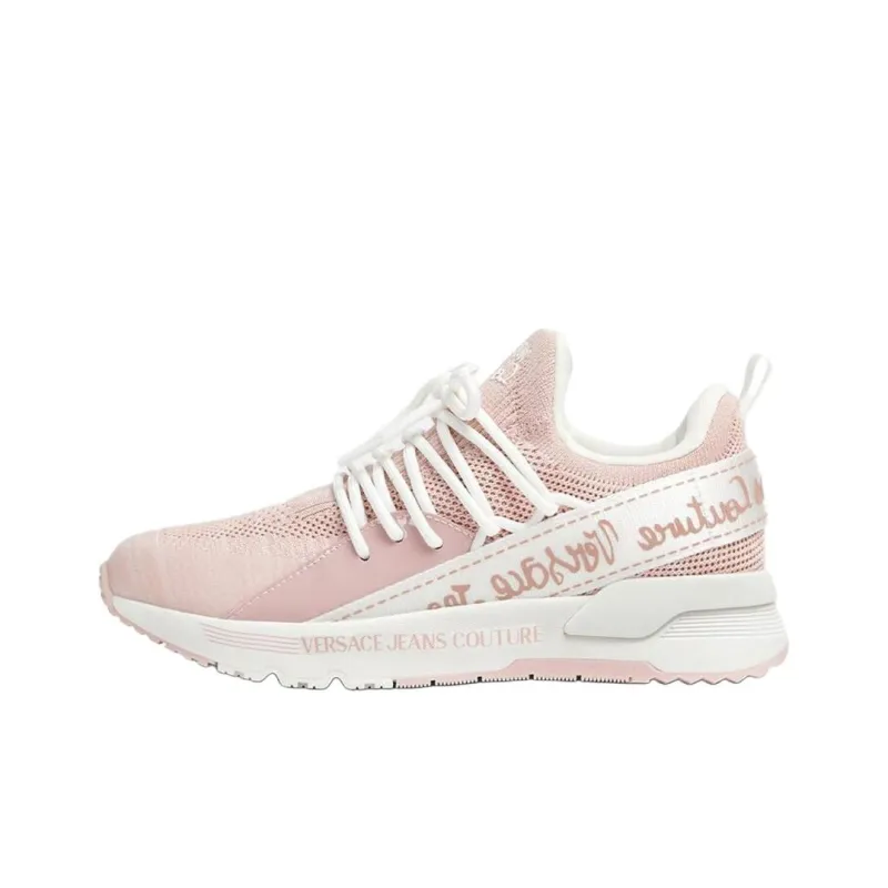 VERSACE JEANS COUTURE LOGO DYNAMIC Low Top Casual Shoes Women's Pink-0