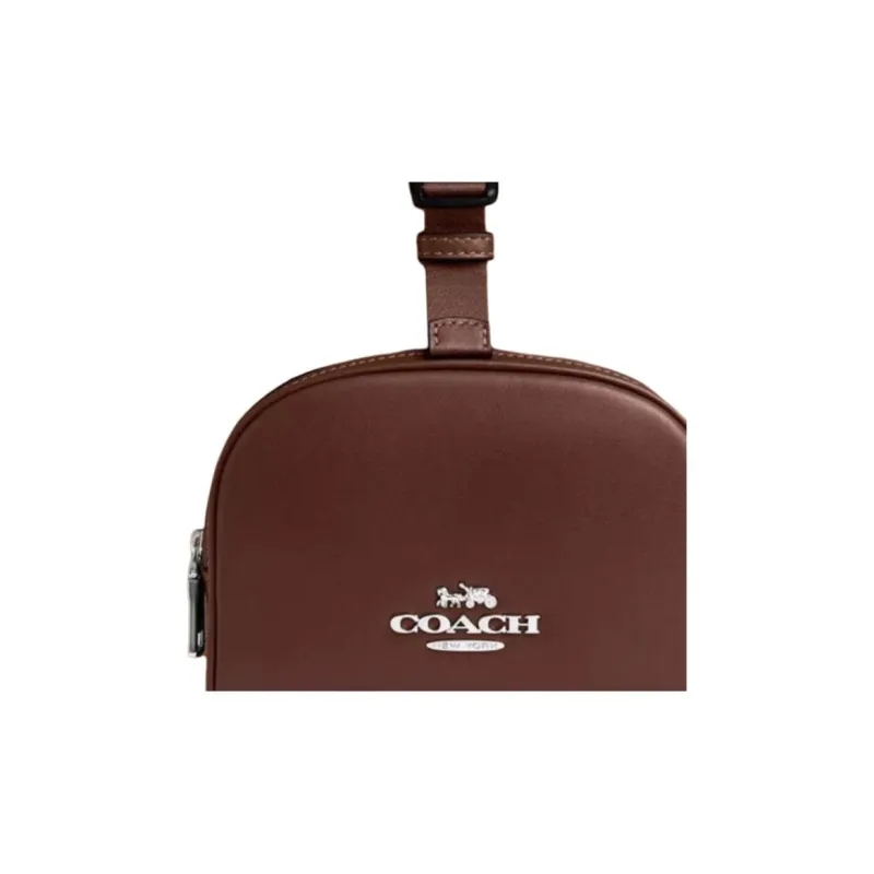 COACH Coated Canvas Backpack Trumpets Women's Brown-4