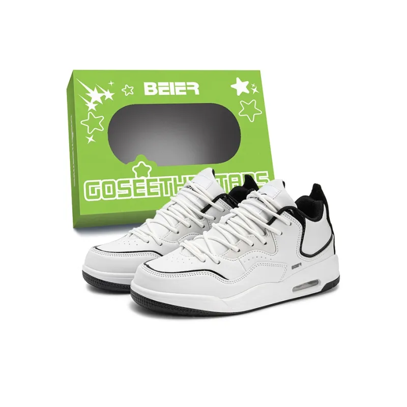 BEIER Casual Comfortable Minimalist Style Balance Lightweight Breathable Low Top Skateboard Shoes Unisex-4