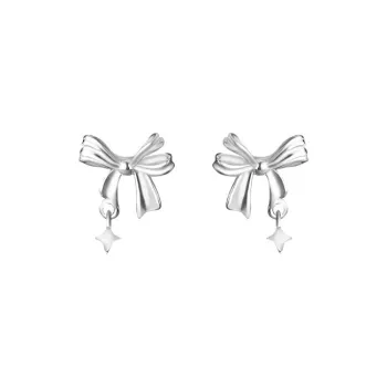 NVBBK 999 Fine Silver Stud Earrings Women's