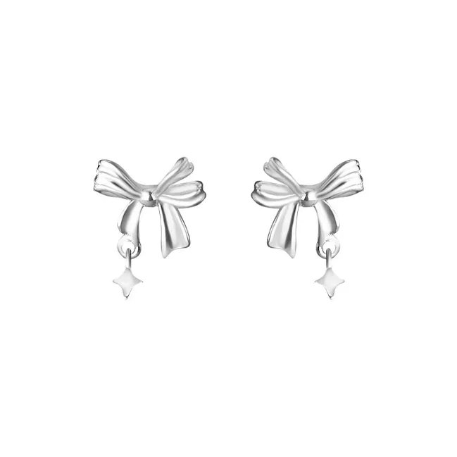 NVBBK 999 Fine Silver Stud Earrings Women's-0