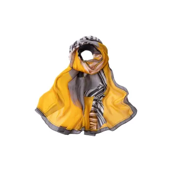 H YXIANG Silk Scarves Women's
