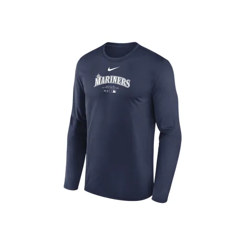 Nike Seattle Mariners Authentic Collection Practice Men's Nike Dri FIT Mlb Long Sleeve T Shirt