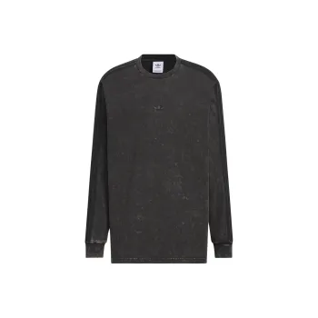 Adidas Originals WASHEDLONG SLEEVE TOP T Shirt Men's Black