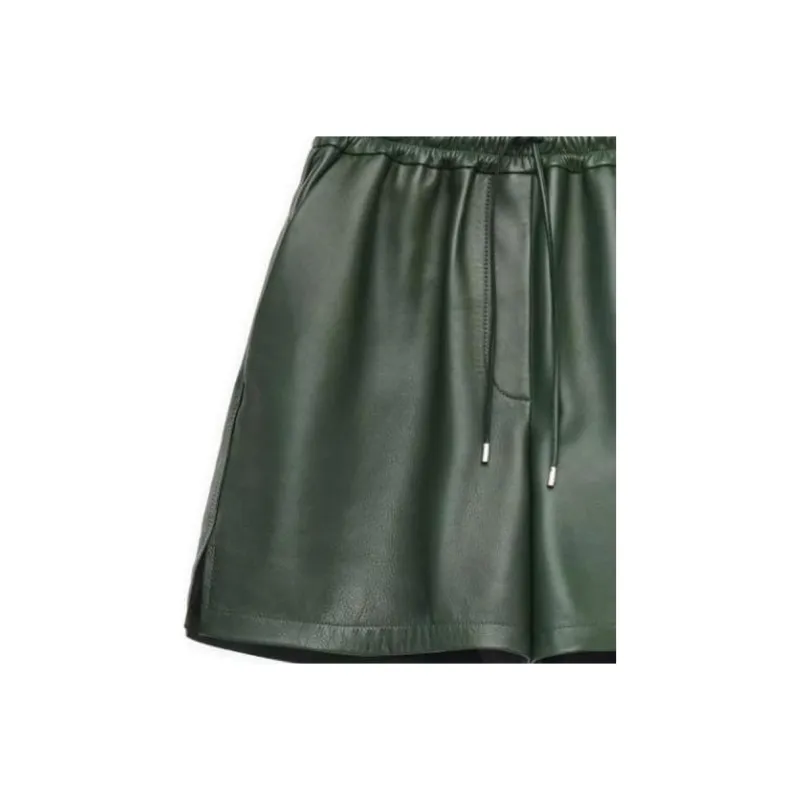 LOEWE Elasticated Shorts 'Bottle Green'-4