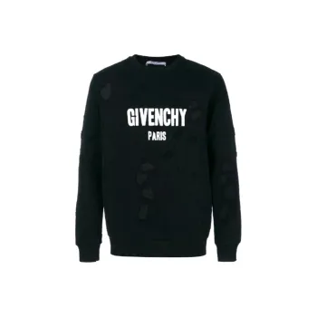 Givenchy Distressed Logo Print Sweatshirt