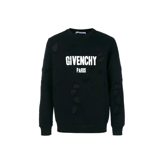 Givenchy Distressed Logo Print Sweatshirt-0