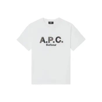 Barbour X A.P.C Barbour Collaboration T-Shirts Unisex White