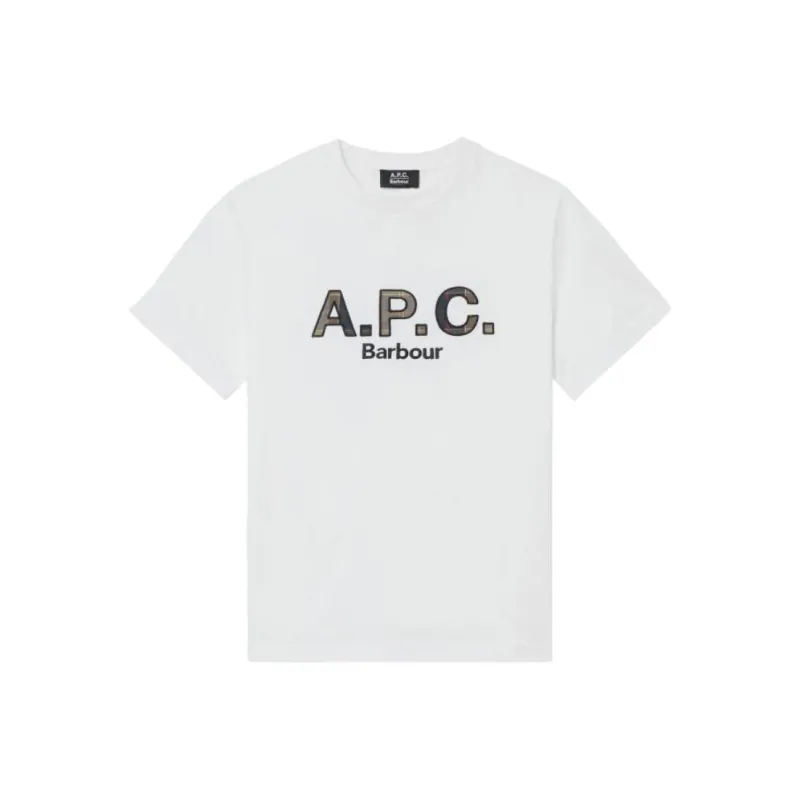 Barbour X A.P.C Barbour Collaboration T-Shirts Unisex White-0