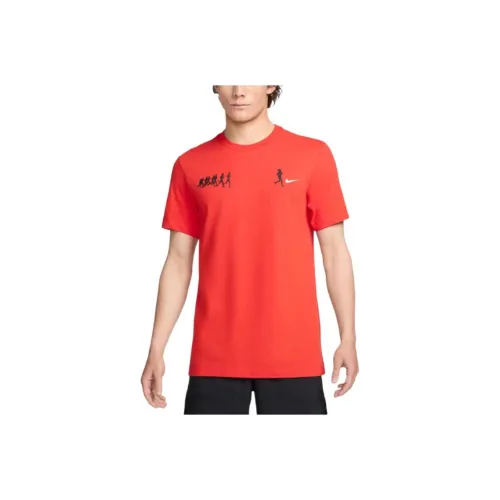 Nike T Shirts Men Orange