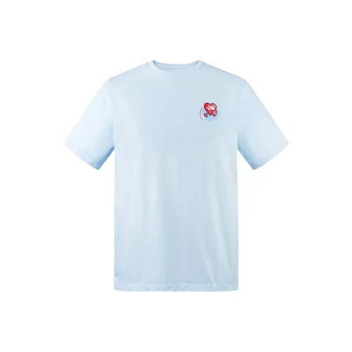 THE NORTH FACE Heart T Shirt Unisex Fantasy Blue