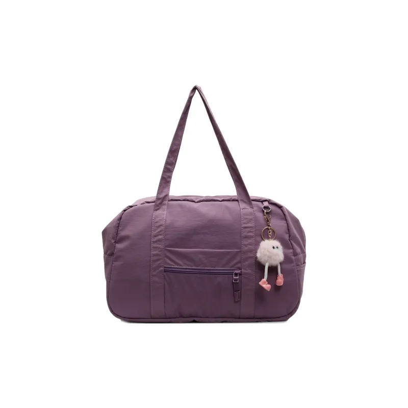 BUBM Fabric Shoulder Bag Unisex Black/White/Pink/Purple/Blue-15