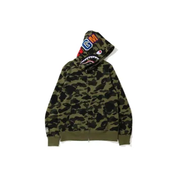 A BATHING APE 1st Camo Shark Full Zip Hoodie FW21