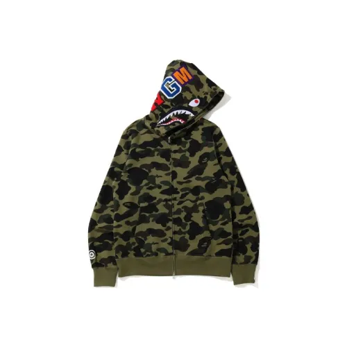 A BATHING APE Desert Camo Shark Full Zip Hoodie