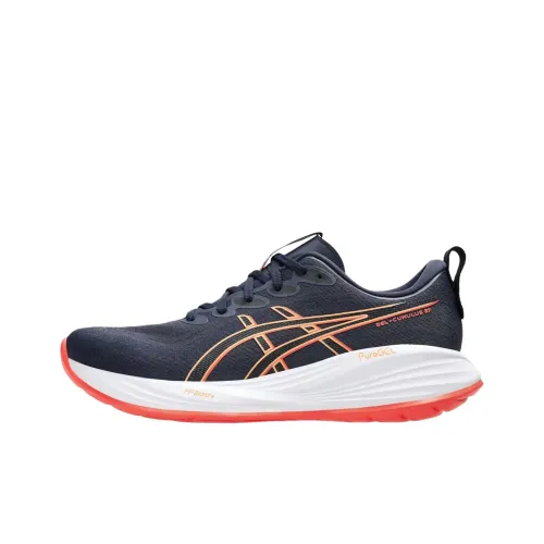 Asics Gel Cumulus 27 Anti Slip Wear Resistant Low Top Running Shoes Men's Blue
