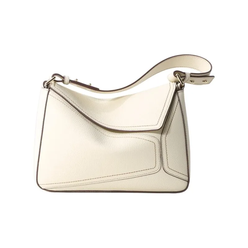 MINIBIRD Top Grain Cow Leather Geometric Shoulder Bag, Crossbody Bag Medium Size Women's Multicolor-22