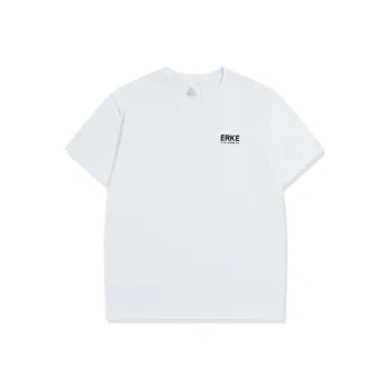 Erke Comprehensive Training Collection Sports Lifestyle Collection T-Shirt Men's True White