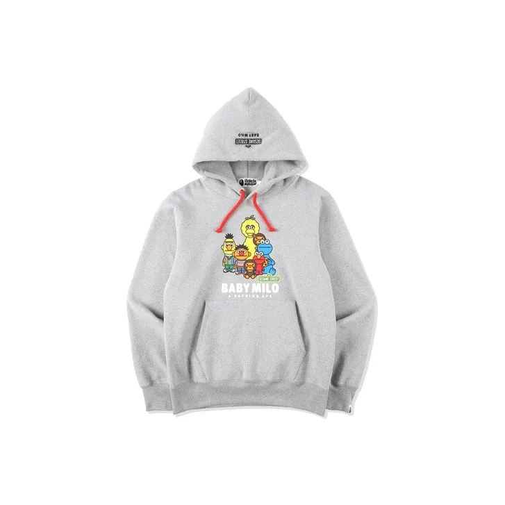 Bape X Sesame Street Pullover Hoodie-1