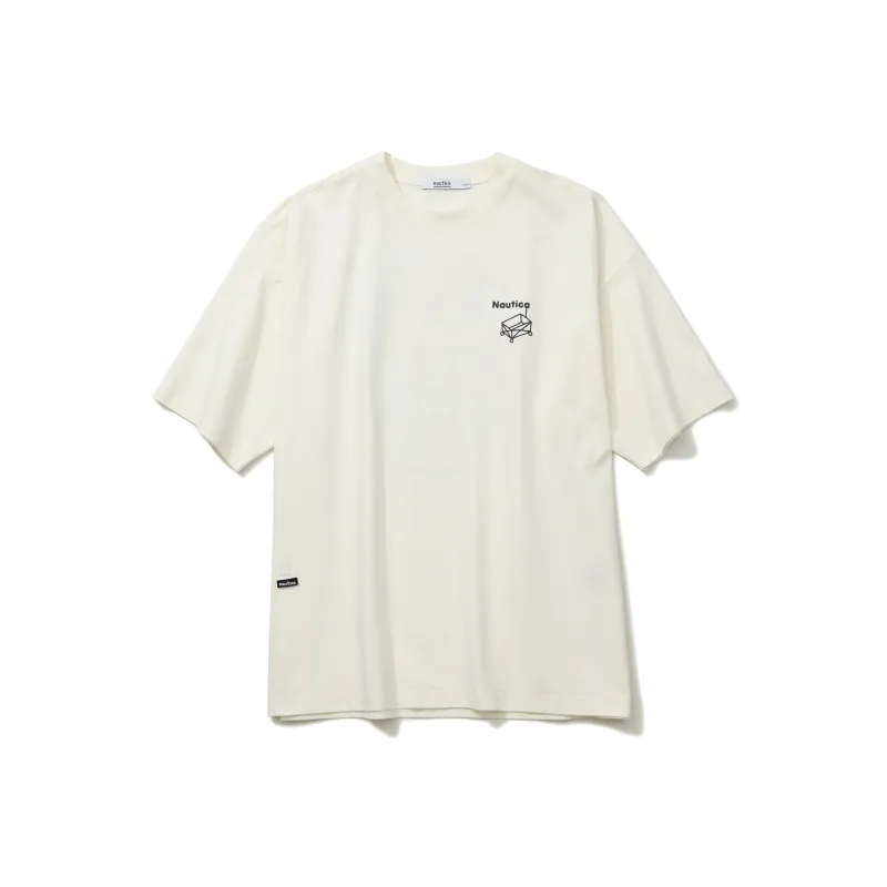 Nautica White Sail T Shirt Unisex-4
