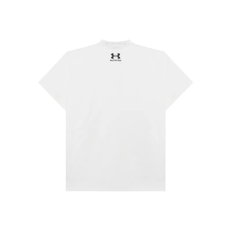 Balenciaga Logo Embroidered Crewneck T Shirt-1