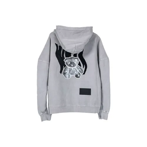 WE11DONE Glow In The Dark Teddy Hoodie