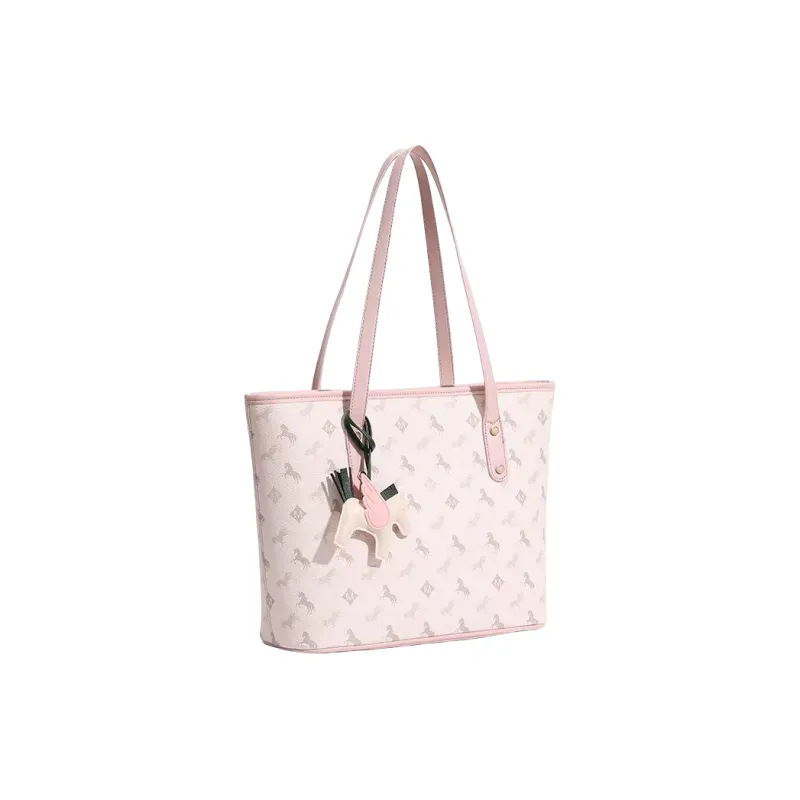 OCTSUI PU Tote Bag Shopping Bag Shoulder Bag Regular Women's Peach Pink/Nut Apricot/Dusk Black-2