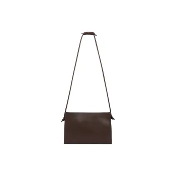 ST. AGNI Lambskin Shoulder Bag Women's Chocolate