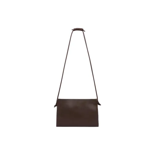 ST. AGNI Lambskin Shoulder Bag Women's Chocolate