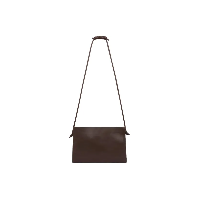 ST. AGNI Lambskin Shoulder Bag Women's Chocolate-0