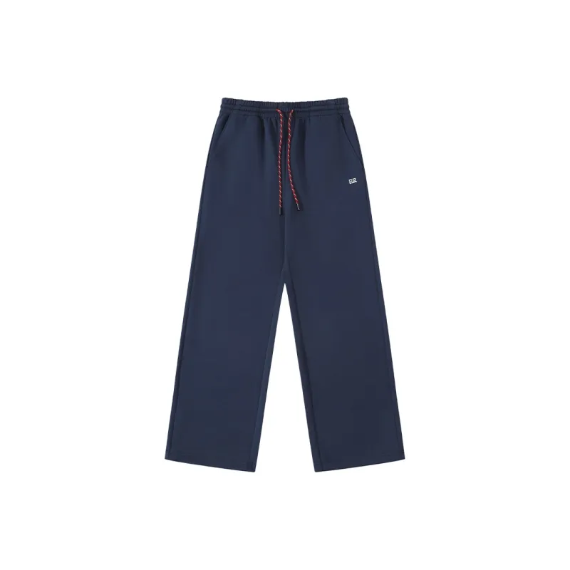 Apparition Knitted Sports Pants Unisex Navy Blue-0