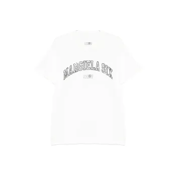 MM6 Maison Margiela Logo Printed Crewneck T Shirt