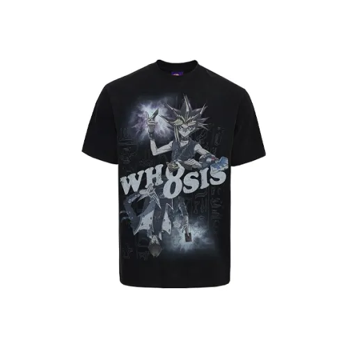 Yu gi oh! X WHOOSIS Yu Gi Oh! Collaboration Series T Shirts Unisex Black Washed
