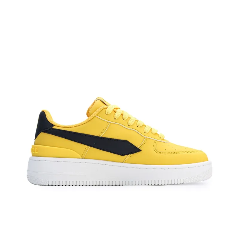 GLO BULL Air Force 1 Height Increasing Wear Resistant Breathable Slip Resistant Low Top Skateboard Shoes Unisex Yellow-1