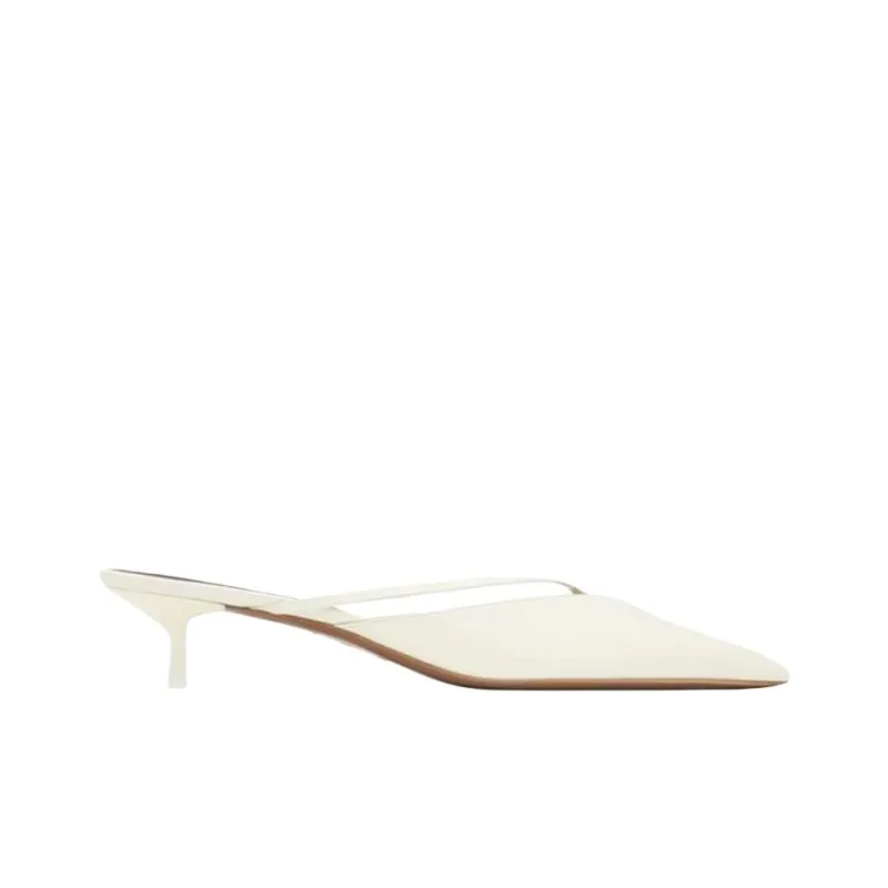 NEOUS Closed Toe Slippers 4cm Women's Ivory-1