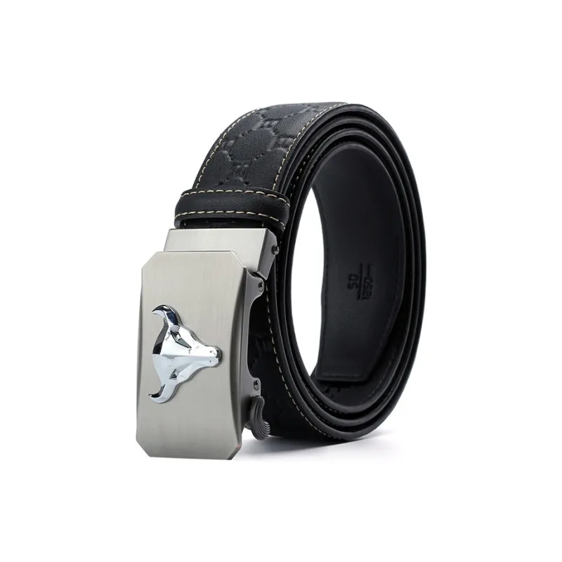 ALIEN BANG Cow Split Leather Belts Men's Width 3.5CM-4