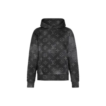 LOUIS VUITTON 2010s 3D monogram Cotton Hoodie