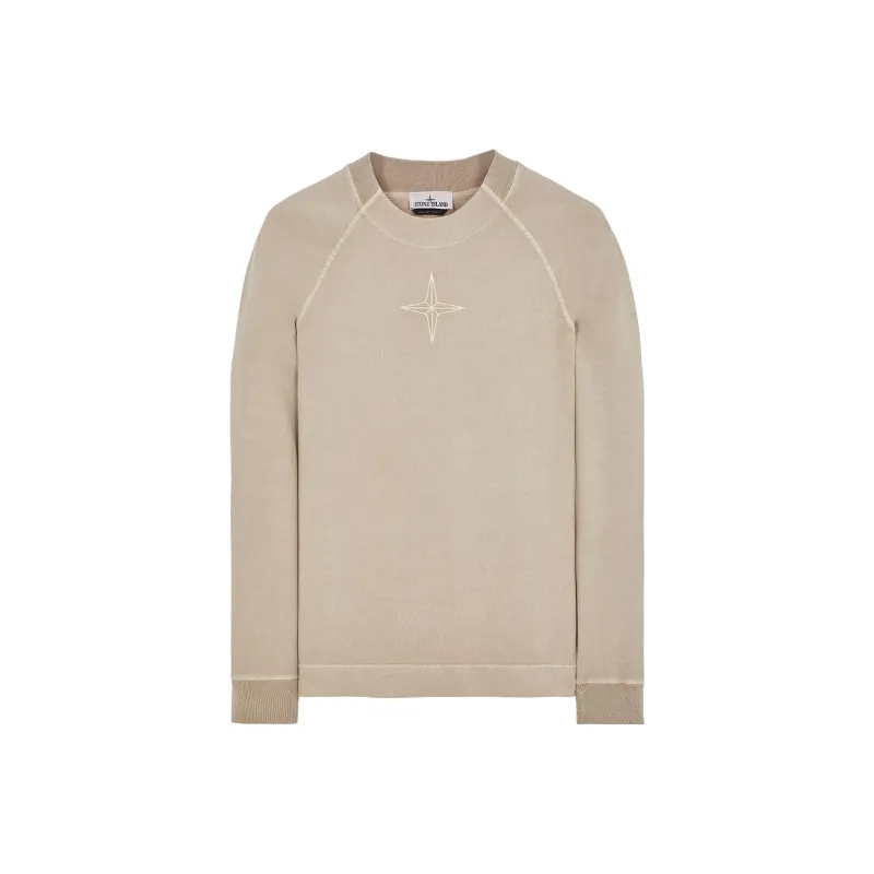 STONE ISLAND Logo embroidered Cotton Sweatshirt-0