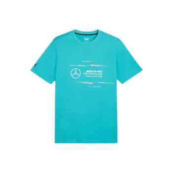PUMA Mercedes AMG-Petronas F1 SS24 T-Shirt Men's Blue