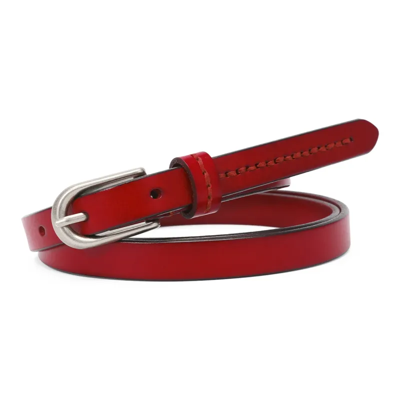 CATELLES Top Grain Cow Leather Belts Women's 1.3cm-8