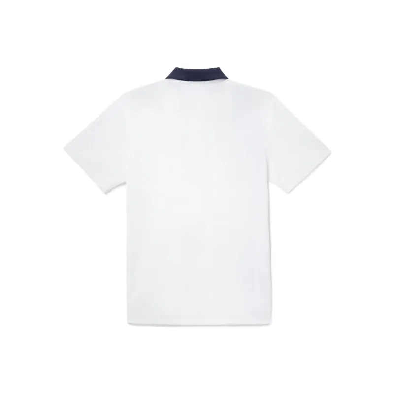 FILA Heritage Stripe Short Sleeve Polo Shirt Unisex White-1