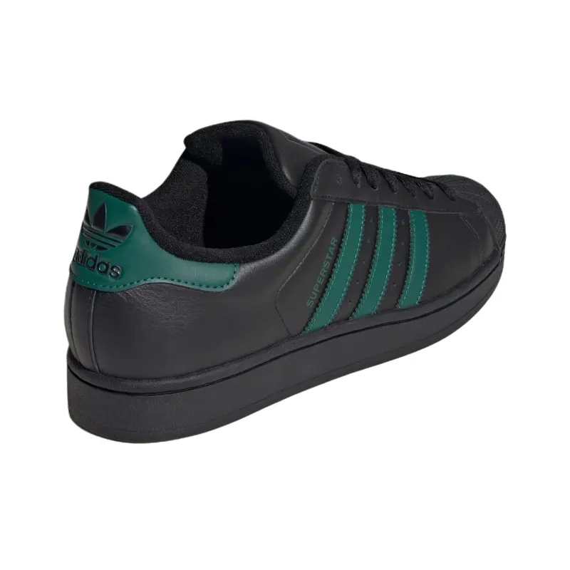 Adidas Originals SUPERSTAR Anti Slip Wear Resistant Low Top Skateboard Shoes Unisex Black Green-3