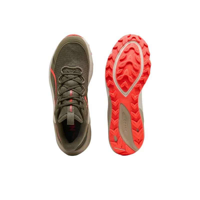 PUMA Electrify Nitro 4 Anti Slip Wear Resistant Low Top Trail Running Shoes Men's Green-4