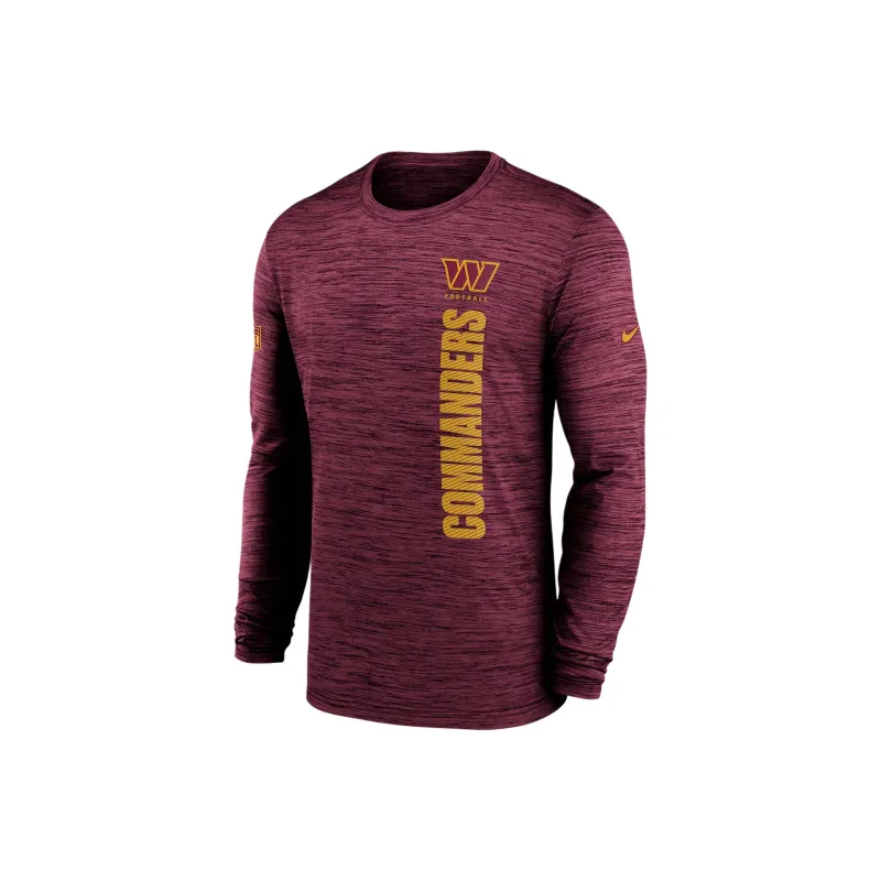 Nike Washington Commanders Sideline Velocity Men's Nike Dri-FIT Nfl Long-Sleeve T-Shirt-0