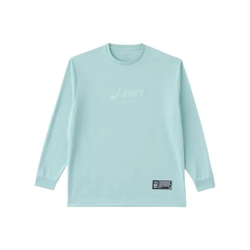Asics T Shirts Unisex Cyan