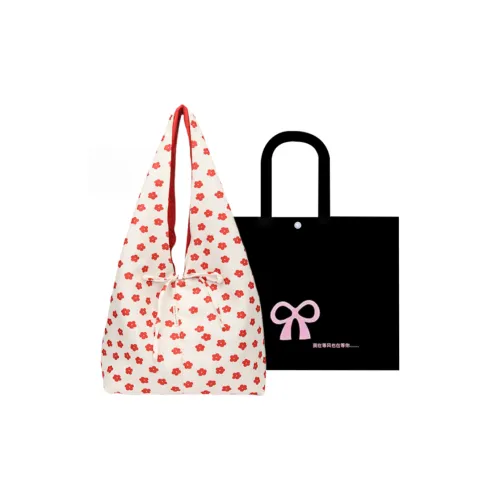 HACIN Nylon Fabric Shoulder Bag Regular Women's Black/White/Red/Beige
